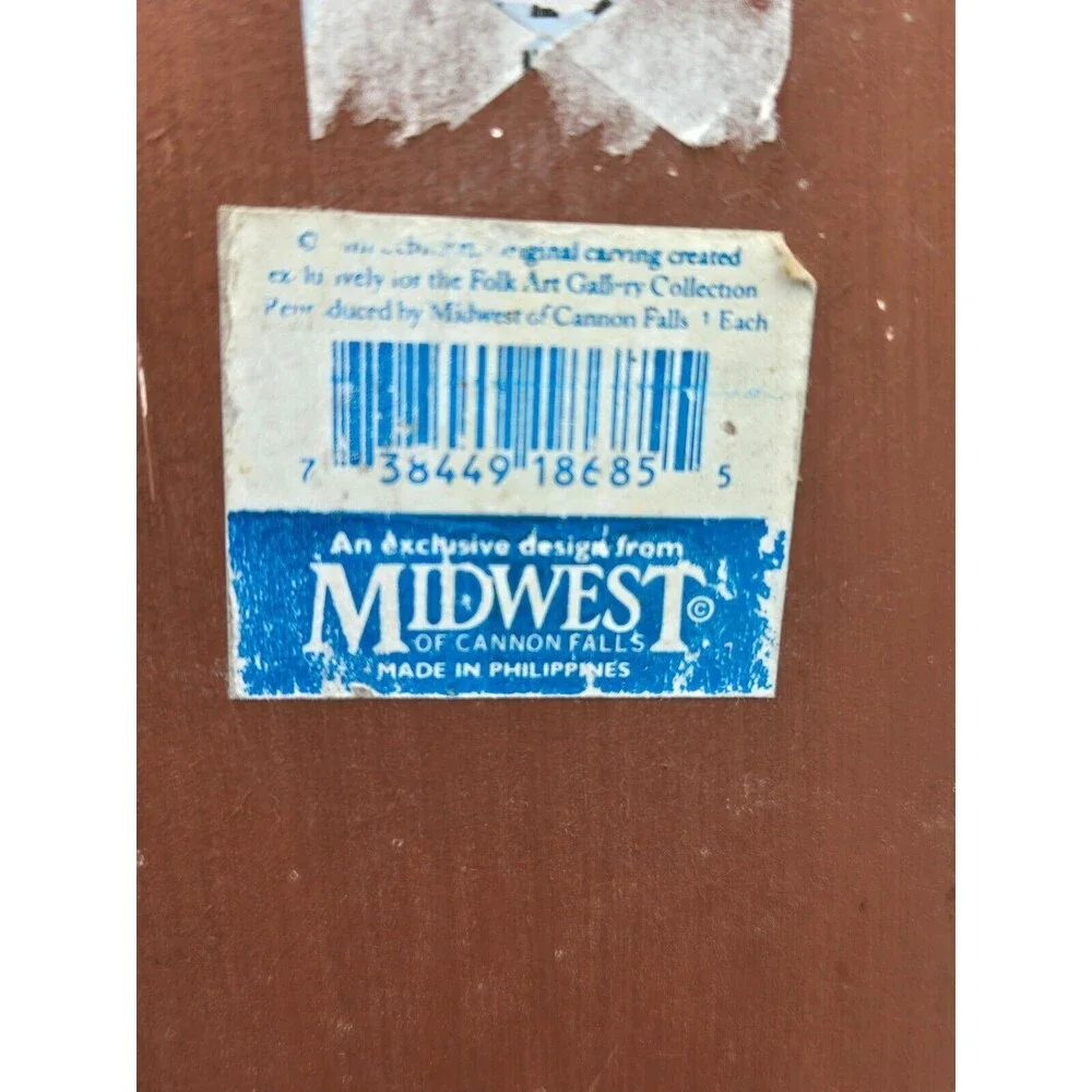 VTG Schifferl Midwest Cannon Falls Wood Cat Wall‎ Shelf Good Kitty Folk Art Farm